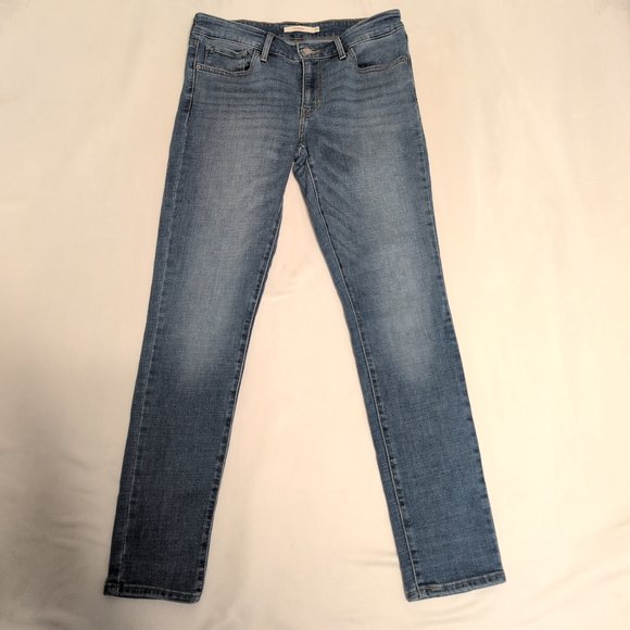 Levi's 711 Skinny Jeans - Women's Size 30 Light Blue - Picture 2 of 10